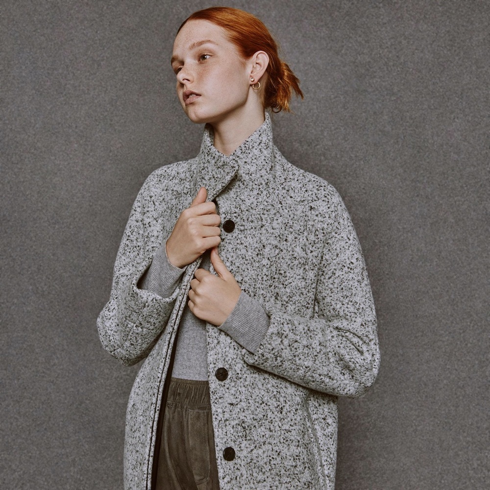 Wool Cocoon Coat